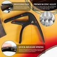 thumbnail image 3 of Capo,Guitar Capo for Acoustic Electric Guitar (Black Cpao), 3 of 10