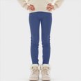thumbnail image 7 of Gibobby Kids Baby Girls Leggings Footless Soft Skinny Thin Leggings Toddler Girls Solid Stretch Trousers(3-4 Years,Dark Blue), 7 of 7