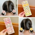 thumbnail image 3 of Cream-Yellow Flower (H)$Children'S Rubber Band For Girls To Tie Their Hair, Cute Flower Hair Band, No Hair Damage, Good Elasticity, Baby Headband, Little Girl Hair Accessories, 3 of 7