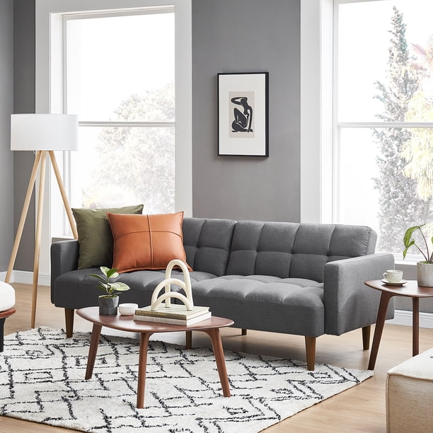 Mopio Aaron Futon Twin Size Convertible Sofa Sleeper Futon with Arms