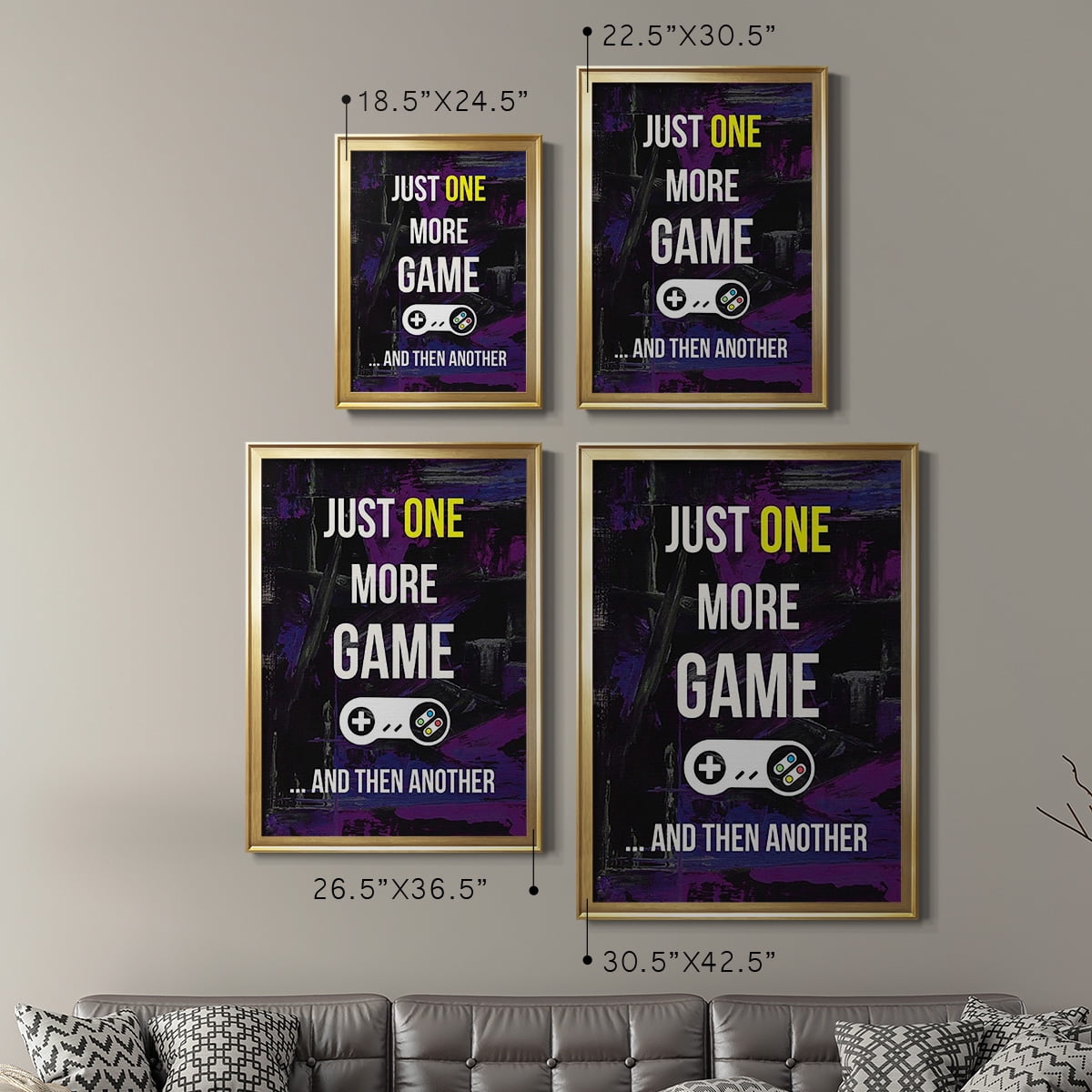 Gamer at Play II Premium Framed Print, in Gold, Black, or Silver - Ready to Hang