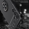 thumbnail image 6 of for Samsung Galaxy A13 5G Case with Ring Holder Kickstand [Support Magnetic Car Holder] Heat Dissipation Soft TPU Shockproof Frosted Back Protective Phone Case for Galaxy A13 5G 6.5", Black, 6 of 12