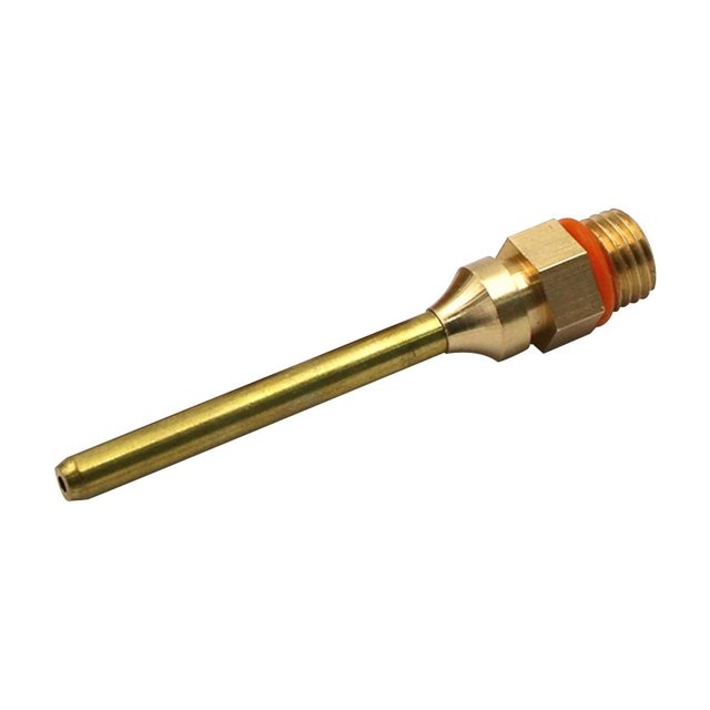 Transemion Buse de Machine à Colle Chaude Étanche Embouts en Cuivre Pièces de Rechange Outil Durable Embouts de Buse de Machine à Colle Chaude Outil de Réparation Or 2x70mm