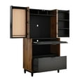 thumbnail image 3 of Sauder Harvey Park Computer Cabinet, Grand Walnut Finish, 3 of 14