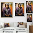 thumbnail image 4 of Designart "Lavender Ledger Pop Art Portrait" Woman Pop Art Canvas Prints, 4 of 7