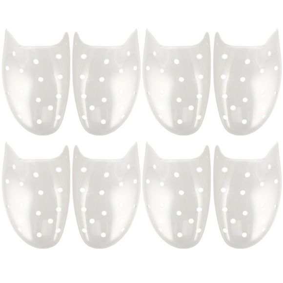 MOVTOTOP 8 Pairs Shoe Trees for Men Crease Protector Square Transparent PP Storage