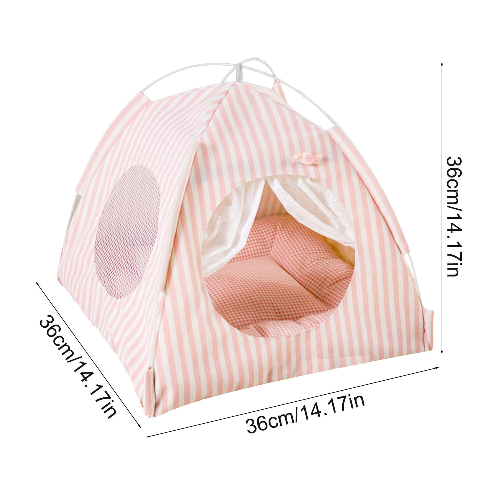 Portable Pet Tent Foldable Mosquito Proof Bed, Indoor Outdoor Breathable Travel Camping Shelter for Small Dogs Cats