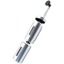 SEWCHICS Silver Manual Burr Coffee Grinder Stainless Steel Portable for Travel