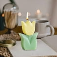thumbnail image 2 of SLYNSHome Mother's Day Gifts Scented Candles Tulips Aromatherapy Candle Flowers Soy Wax Candles Birthday Gift for Wife Girlfriend (Yellow), 2 of 7