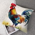 thumbnail image 7 of PIKWEEK Vintage Rooster Farmhouse Style Pillow Covers Rustic Cock Cushion Covers with Geometric Pattern Country Home Decorative Cotton Pillowcases A set of two  Multiple specifications White, 7 of 7