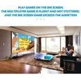thumbnail image 2 of Mini - projector, 1080p portable Video Projector, outdoor Cinema Projector, LED home cinema Projector, (blue), 2 of 4
