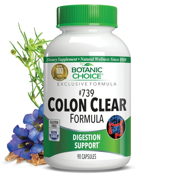 Botanic Choice No. 739 Colon Clear Formula Daily Colon Supplement, 90 Ct