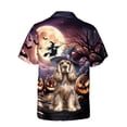 thumbnail image 2 of Spooky Halloween Night Witch Cocker Spaniel Glowing Pumpkins Hawaiian Shirt Breathable Summer Unisex Merch Cockers Dog Lover Gifts - 12015, 2 of 6