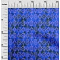 thumbnail image 1 of oneOone Cotton Jersey Royal Blue Fabric Batik Dress Material Fabric Print Fabric By The Yard 58 Inch Wide - V6, 1 of 4