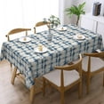 thumbnail image 5 of Rectangle Tablecloth with Wave Lace 60x84 Inch, Grunge Plaid Rectangle Table Cover Water Resistant Table Cloth Cover Kitchen Dining Tablecloth for Dining, Party, Buffet, Wedding, 5 of 8