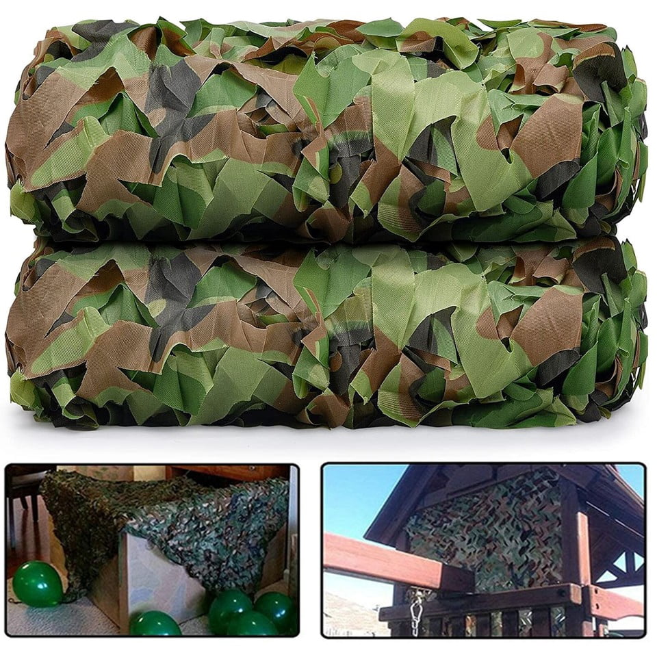 Camo Netting Blinds Great for Sunshade Camping Shooting Hunting Party Decoration, 6.6×10ft