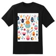 thumbnail image 2 of Plus Size Shirt for Women Black Tops for Women Oversized Short Sleeves Shirt for Women Easter 123 T Shirt Crewneck Shirt for Women 3XL, 2 of 5