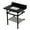 Black Granite / Matte Black, variant on Kingston Brass KVPK3030KBSQB5 Templeton 30" Black Granite Console Sink with Brass Legs and Shelf (8-Inch, 3-Hole), Black Granite/Oil Rubbed Bronze