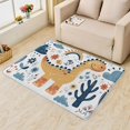 thumbnail image 2 of Dinosaur Rugs for Boys Bedroom - 4x6 Rug - Dinosaur Rug - Cute Cartoon Dino Area Rug - Kids Floral Rainbow Cactus Rugs - Boys Girls Animal Carpet, 2 of 7