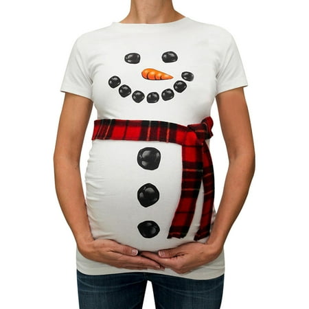 

asdoklhq Maternity Clothes for Women Women Christmas Snowman Cartoon Maternity T Shirts Pregnancy Tee Tops Clothes