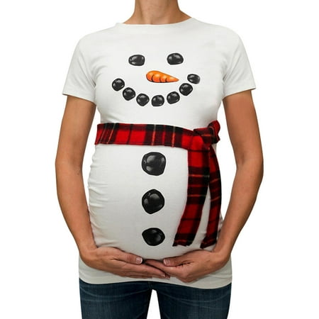 Women Christmas Snowman Cartoon Maternity T Shirts 2019 hot sales Pregnantcy Tee Tops