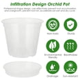 thumbnail image 3 of Orchid Slotted Clear Pot Transparent Seedling Pots Family Garden Plastic Breathable Air Holes Planter, 3 of 10