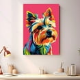 thumbnail image 4 of Silky Terrier Dog Canvas Wall Art Poster Prints Colorful Pop Animal Art Wall Decor Dog Picture Artwork Pet Dog Painting Poster for Home Bedroom Living Room Decoration Framed, 4 of 6