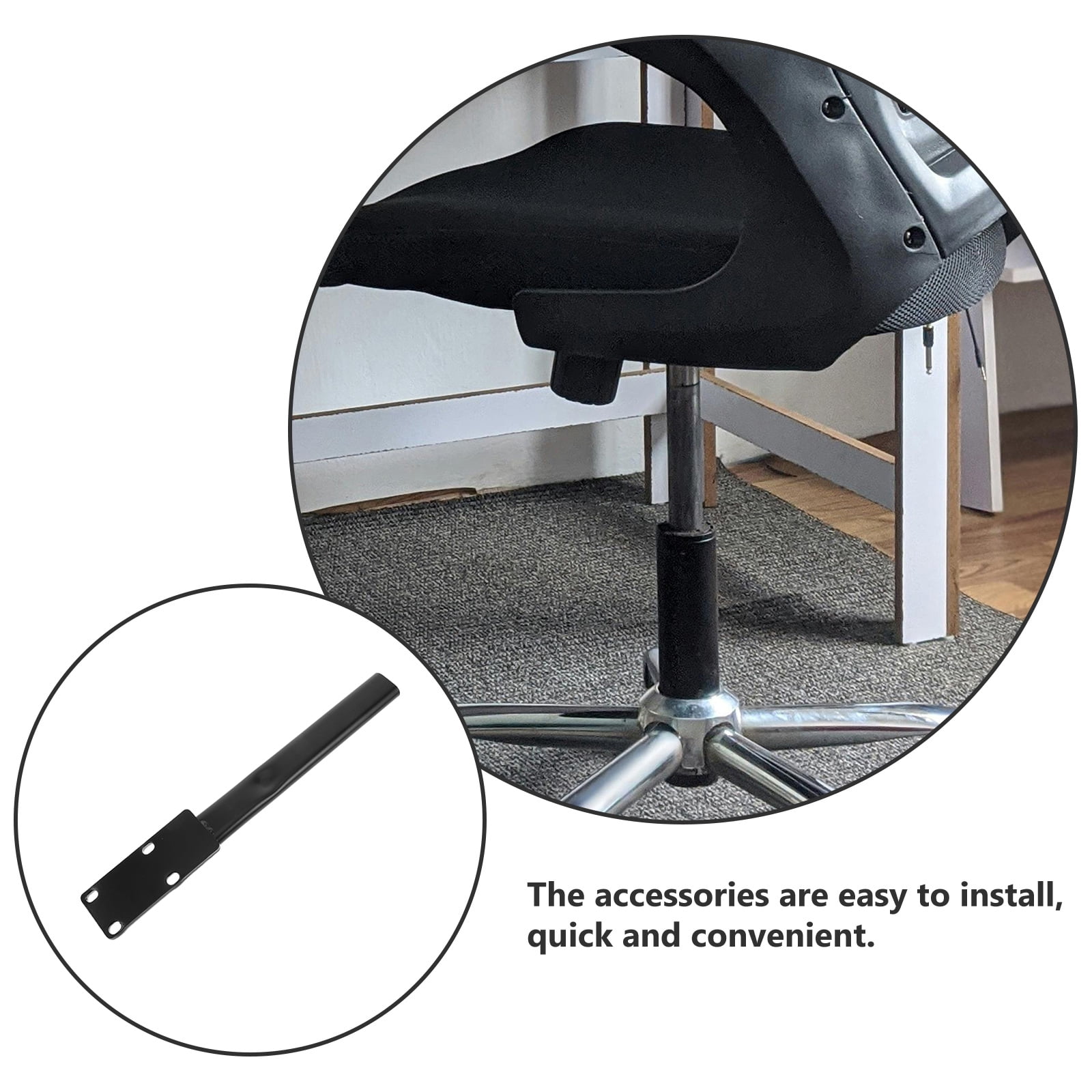 FUEENIRVA 1Pcs Back Support Bar Ergonomic Lumbar Support Stainless Steel Office Chair Part