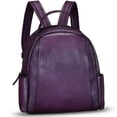 thumbnail image 4 of Genuine Leather Backpack Purses for Women Vintage Knapsack Rucksack Bag Daypacks, 4 of 7