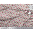 thumbnail image 3 of Soimoi Gray polyester Crepe Fabric Dot & Ranunculus Floral Decor Fabric Printed Yard 42 Inch Wide, 3 of 3