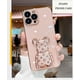 thumbnail image 2 of Funda de teléfono con soporte chapado de lujo para iPhone 14, 13, 12, 11 Pro, 14Pro, 13Pro, Max, X, XR, XS, X, S Max, 8, 7 Plus, SE, 2020, 2022 Fivean unisex, 2 of 2