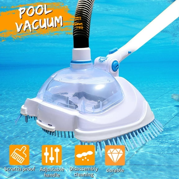 Pool Vacuum Cleaner, Swimming Pool Vacuum Head with Brush, for Above Ground Pools, Spas, Ponds, Inground