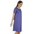 thumbnail image 2 of Inkmeso Robe T-Shirt d'Été Décontractée Unie pour Femmes, Coupe Ample, Tunique à Manches Courtes, Robe de Nuit, 2 of 7