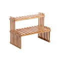 thumbnail image 1 of Countertop Bamboo Plant Shelf Bamboo Flower Pot Stand Balcony Flower Rack Cabinet Organizer Multi-Function DIY, 1 of 8