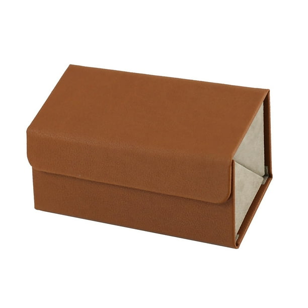 Organizador de anteojos de cuero plegable 2/3/4/5/6 caja de almacenamiento de gafas de sol de múltiples ranuras portátil de viaje para gafas Almacenamiento y organización del hogar L6403 marrón Naiovety HA003745-08B