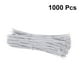 thumbnail image 3 of 1000 piezas de alambre de hierro recubierto de plástico de 0,45 mm, lazos para enrollar cables, organizadores para oficina en casa (blanco), 3 of 5