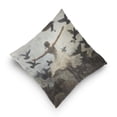 thumbnail image 5 of Doves Of Peace and Girls Pillowcase Special Crystal Velvet Square One Side Beautifully Printed Breathable And Comfortable Multi-functional Pillow 16in, 5 of 7