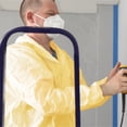 thumbnail image 2 of 4XL All Purpose Disposable Painter Coverall - Yellow, 2 of 6