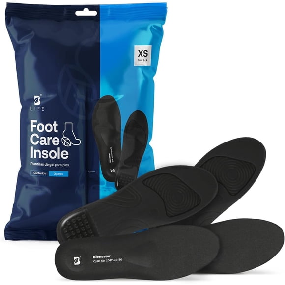 Plantillas de Gel Termorreguladoras Talla XS | Almohadillas para Pies Adaptables a Todo Tipo de Zapato | B Life