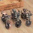 thumbnail image 2 of Metal Retro Motorcycle Model Ornament Home Living Room Desktop TV Cabinet Ornament Metal Craft Mini Motorcycle Toy Ornament, 2 of 2
