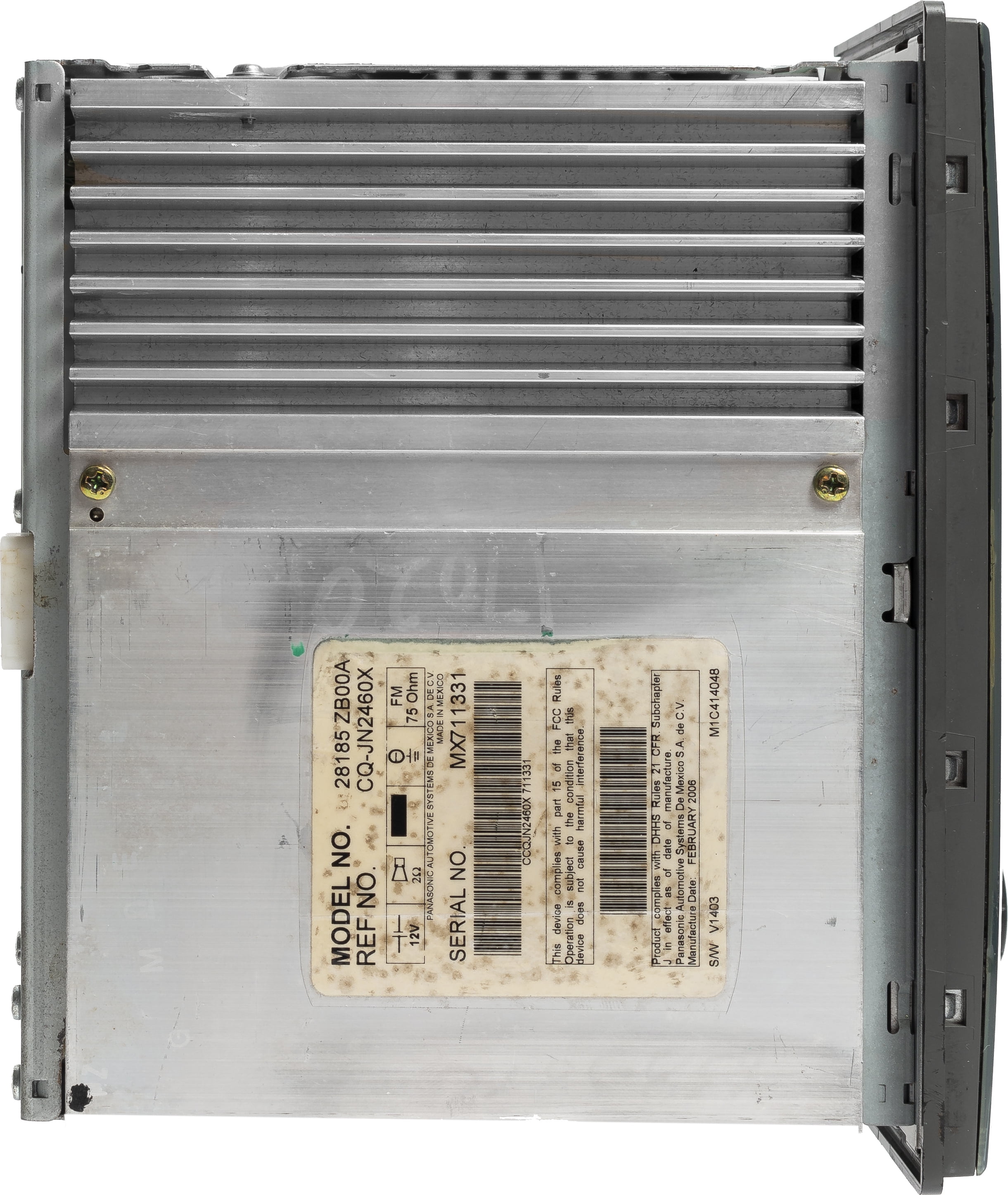 Restored 20052006 Nissan Altima AM FM Radio CD Player w Bluetooth Gray Part 28185ZB00A (Refurbished)