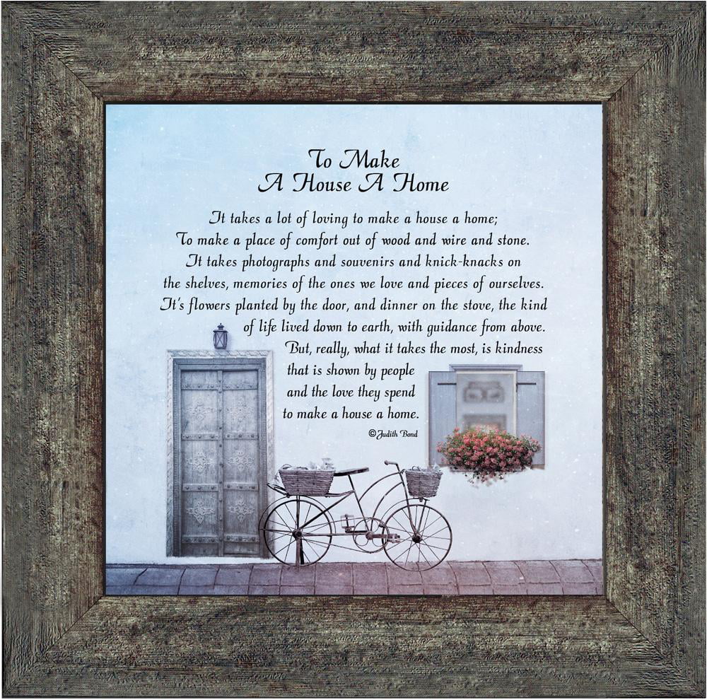 To Make a House a Home, House Warming Gift New Parents, Inspirational Gifts  for Home, 10x10 8632 - Walmart.com