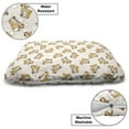 thumbnail image 3 of Hot Dog Pet Bed, Cartoon of Fast Food Truck Van with Salesman Shop Car Pattern Pastel Backdrop, Chew Resistant Pad for Dogs and Cats Cushion with Removable Cover, 24" x 39", Multicolor, by Ambesonne, 3 of 4