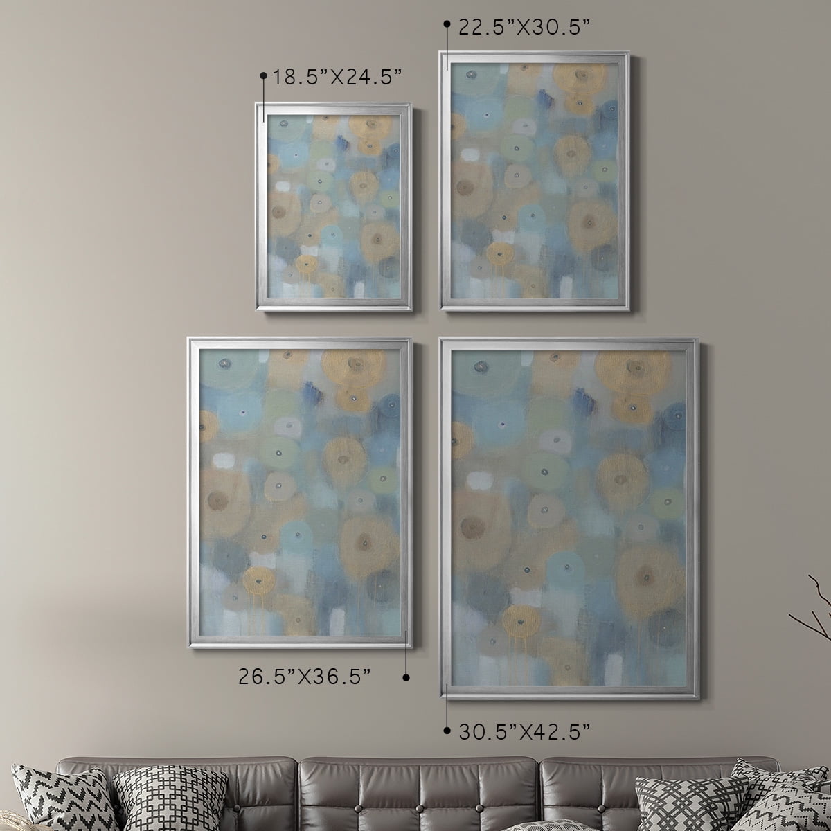 Spinning Wheels II Premium Framed Print, in Gold, Black, or Silver - Ready to Hang