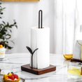 thumbnail image 4 of Paper Towel Holder Countertop Paper Towel Stand Kitchen Tissue(black), 4 of 4