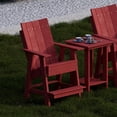 thumbnail image 3 of Wildridge Contemporary High Adirondack Chair, Cardinal Red - All-Weather Recycled Plastic Furniture for Patio, Deck, Lawn, 3 of 4