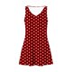 thumbnail image 5 of Vestido Corto para Mujeres Verano sin Mangas Cuello en V, Impresión de Moda con Bolsillos, Poliéster de Algodón Casual, 5 of 7