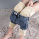 thumbnail image 1 of Pantalones de franela gruesos de cintura alta para invierno con forro polar para mujer de Augper, jeggings elásticos y cálidos, 1 of 4
