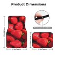 thumbnail image 3 of Salouo Strawberry Red for 4-Piece Floor Mats, Custom Fit Car Mats All-Weather Car Foot Mats Automotive Floor Mats for Cars, Trucks, SUVs, Vehicle Floor Liner, 3 of 7