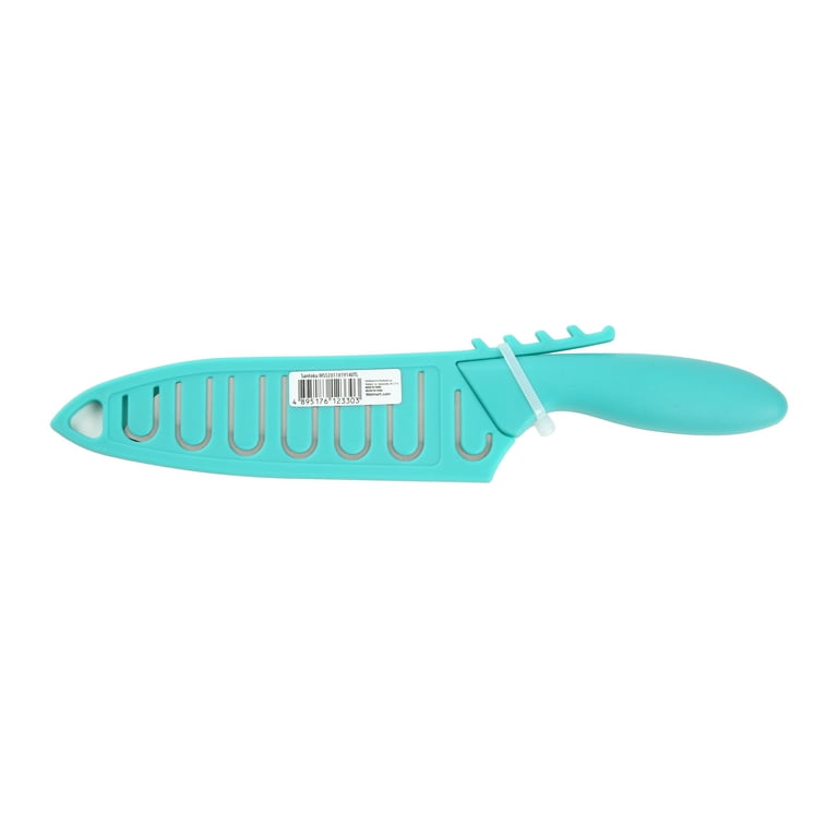 Paring Knife, New Sharp and Durable Fruit Knife with Protective Cover,  Suitable for Most Types of Vegetables, Fruits and Meat,6 Pieces (pink,  Blue